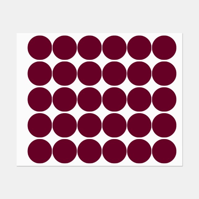 Trend Color - Dark Burgundy - Labels (Sheet)