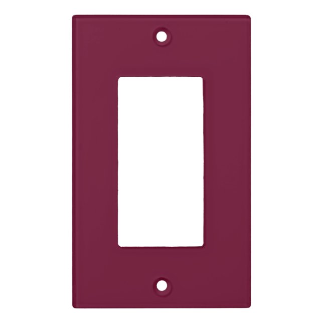 Trend Color Dark Burgundy Light Switch Cover (Front)
