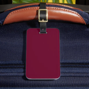Trend Color Dark Burgundy Luggage Tag