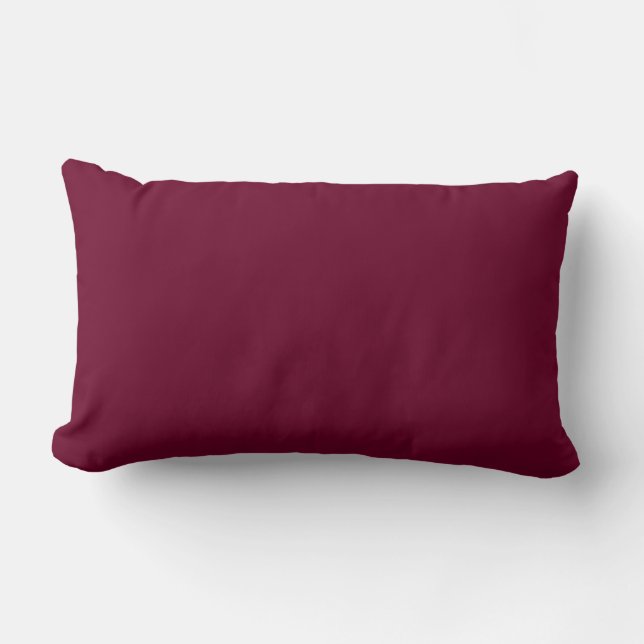 Trend Color - Dark Burgundy Lumbar Pillow (Front)