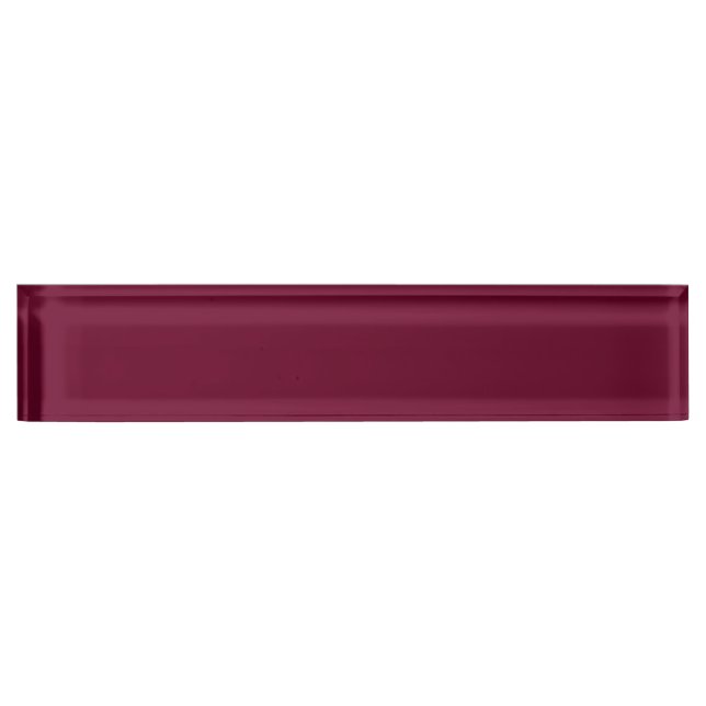 Trend Color Dark Burgundy Name Plate (Front)