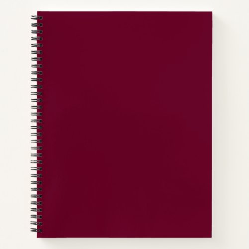 Trend Color _ Dark Burgundy _ Notebook