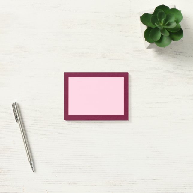 Trend Color - Dark Burgundy / Pink Notes (Office)