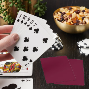 Trend Color Dark Burgundy Playing Cards