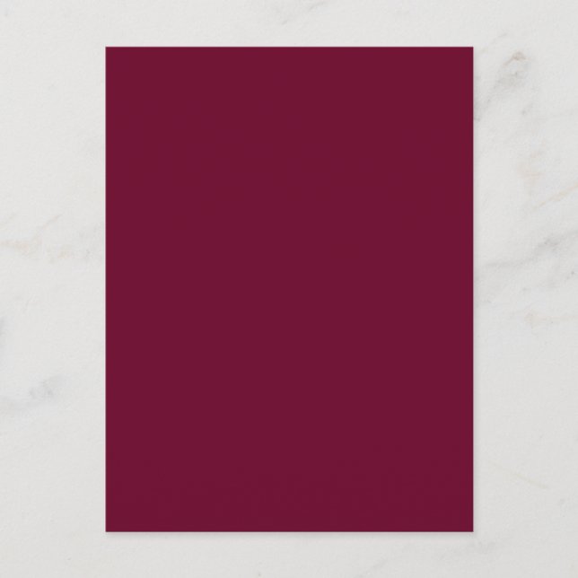 Trend Color - Dark Burgundy Postcard (Front)
