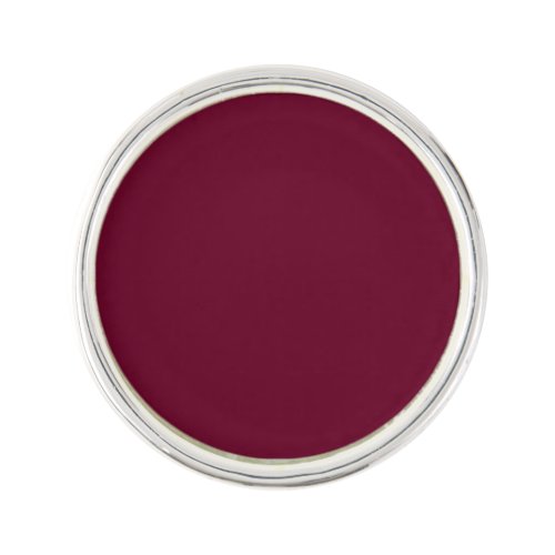 Trend Color Dark Burgundy Round Lapel Pin