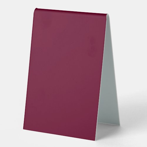 Trend Color Dark Burgundy Table Tent Sign