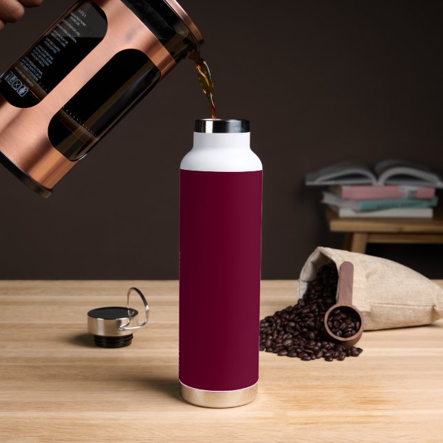 Trend Color - Dark Burgundy - Water Bottle (Coffee)