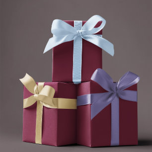 Trend Color Dark Burgundy Wrapping Paper Sheets