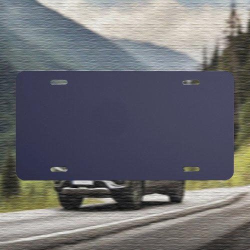 Trend Color _ Dark Navy Blue License Plate