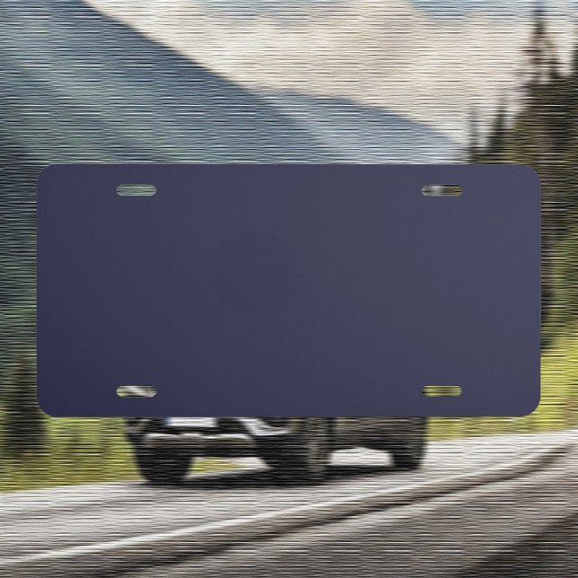 Trend Color - Dark Navy Blue License Plate (Creator Uploaded)