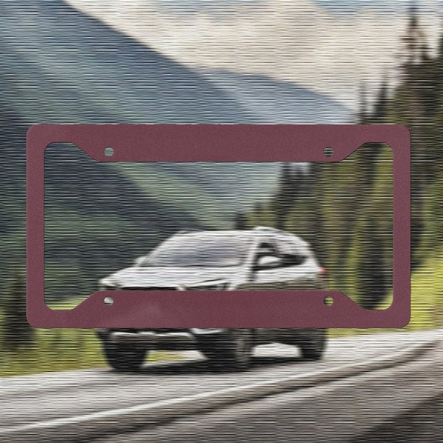 Trend Color - Dark Red Wine License Plate Frame (Creator Uploaded)