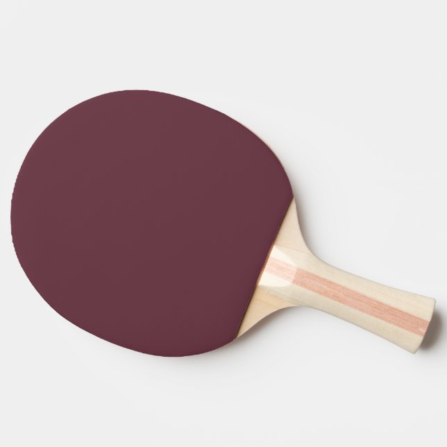 Trend Color - Dark Red Wine Ping Pong Paddle (Back Side)