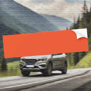 Trend Color - Flame Red Bumper Sticker