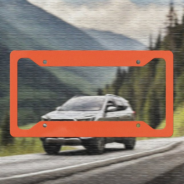 Trend Color - Flame Red License Plate Frame (Creator Uploaded)