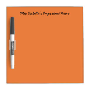 Trend Color - Fresh Tangerine Dry Erase Board