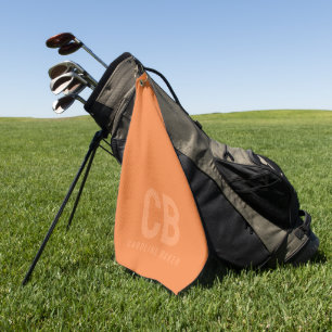 Trend Color Fresh Tangerine Golf Towel