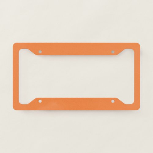 Trend Color _ Fresh Tangerine License Plate Frame