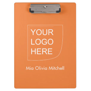 Trend Color Fresh Tangerine - Logo Clipboard