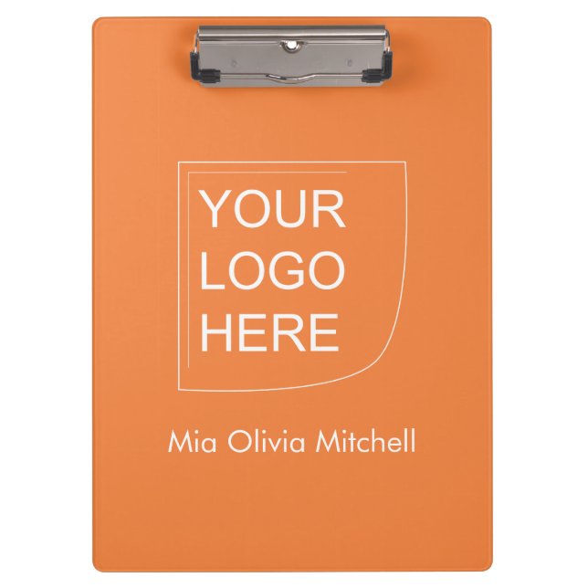 Trend Color Fresh Tangerine - Logo Clipboard (Front)