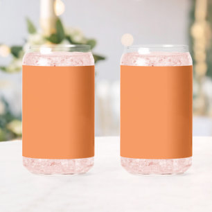 Trend Color Fresh Tangerine Minimalist Can Glass
