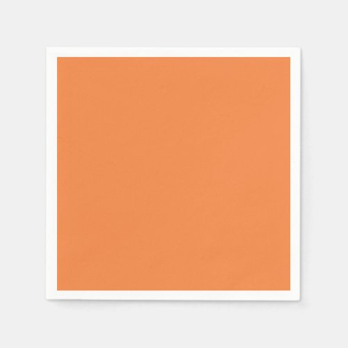 Trend Color _ Fresh Tangerine Minimalistic Napkins