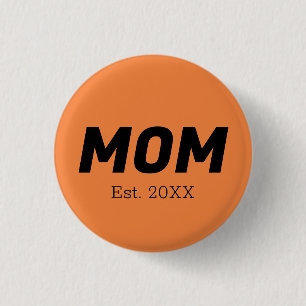 Trend Color - Fresh Tangerine Mom Button