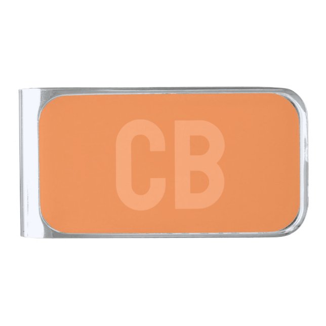 Trend Color Fresh Tangerine Money Clip (Front)