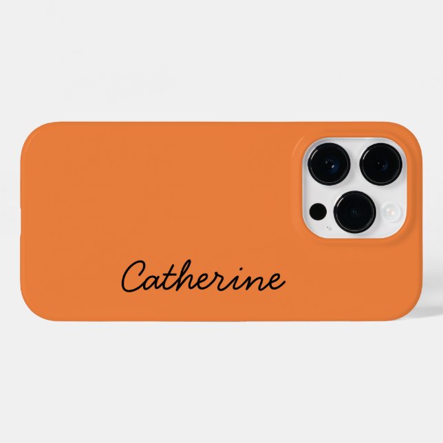 Trend Color Fresh Tangerine Name Case-Mate iPhone Case (Back (Horizontal))