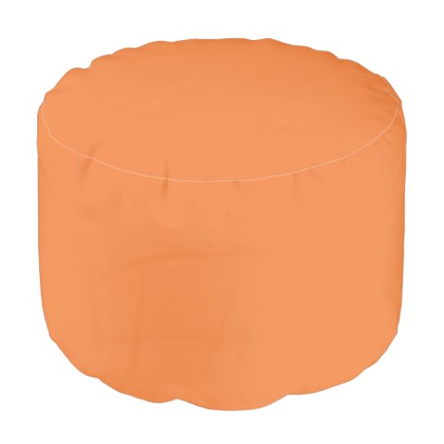 Trend Color Fresh Tangerine Round Pouf