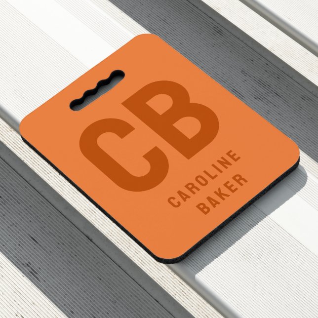 Trend Color Fresh Tangerine - Stadium Seat Cushion (In Situ)