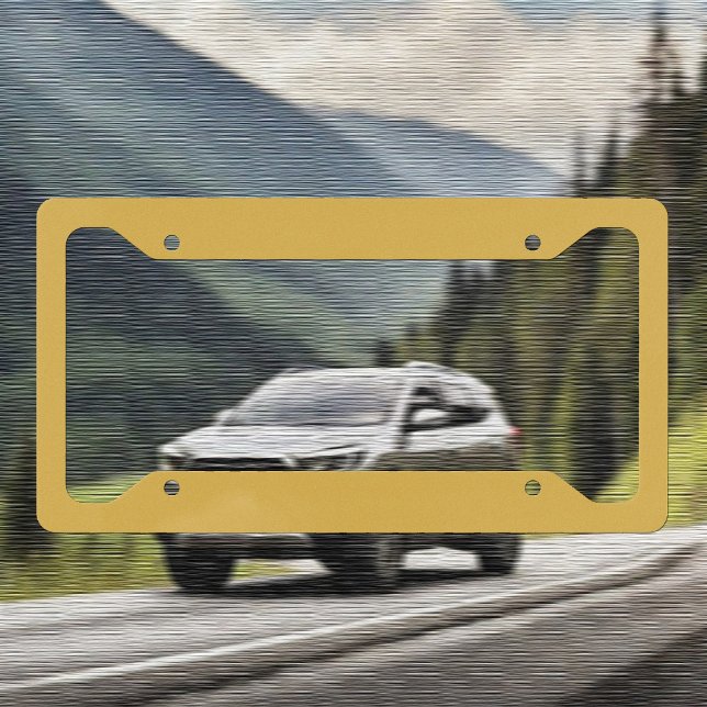 Trend Color - Golden Yellow License Plate Frame (Creator Uploaded)