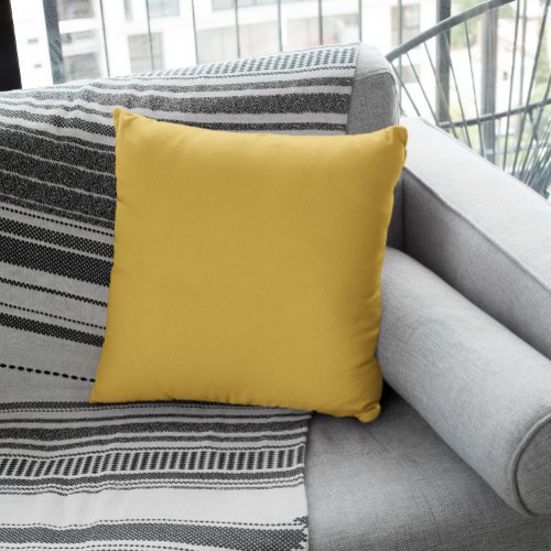 Trend Color _ Golden Yellow Throw Pillow