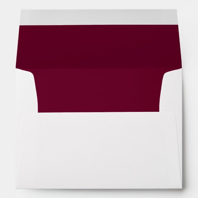 Trend Color Inside Dark Burgundy Envelope (Back (Bottom))