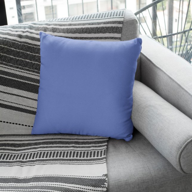 Trend Color - Jewel Blue Throw Pillow (Creator Uploaded)