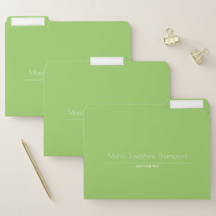 Trend Color - Kiwi Green Customizable File Folder