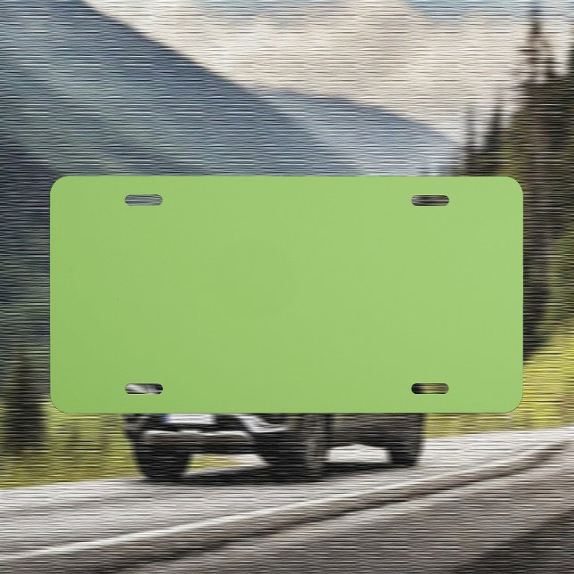 Trend Color - Kiwi Green License Plate (Creator Uploaded)