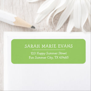 Trend Color - Kiwi Green Return Address Labels
