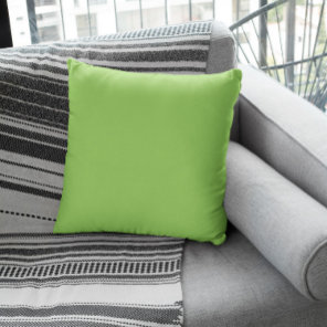 Trend Color - Kiwi Green Throw Pillow