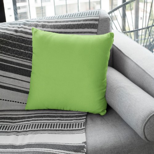 Trend Color _ Kiwi Green Throw Pillow