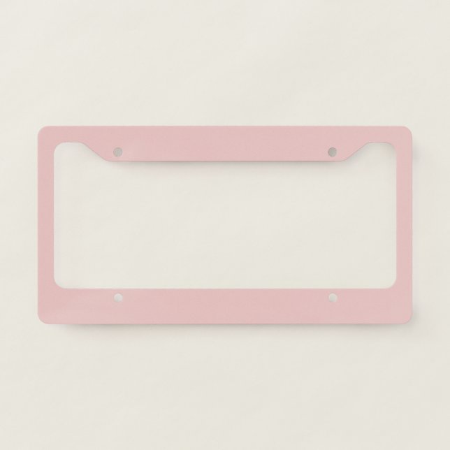 Trend Color Light Pink License Plate Frame (Front)