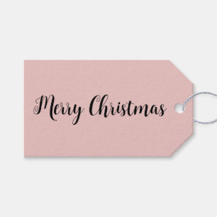 Trend Color Light Pink Minimalist Gift Tags