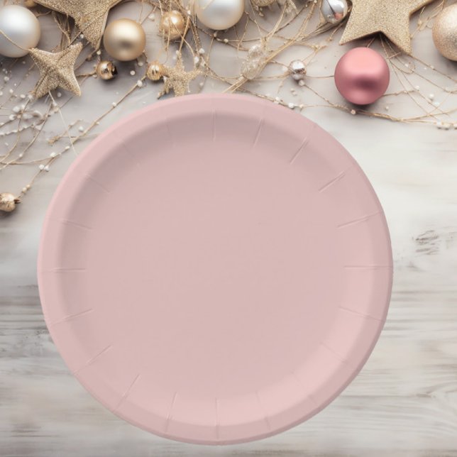 Trend Color Light Pink Paper Plates (Creator Uploaded)