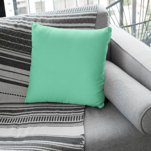 Trend Color _ Minty Green Throw Pillow