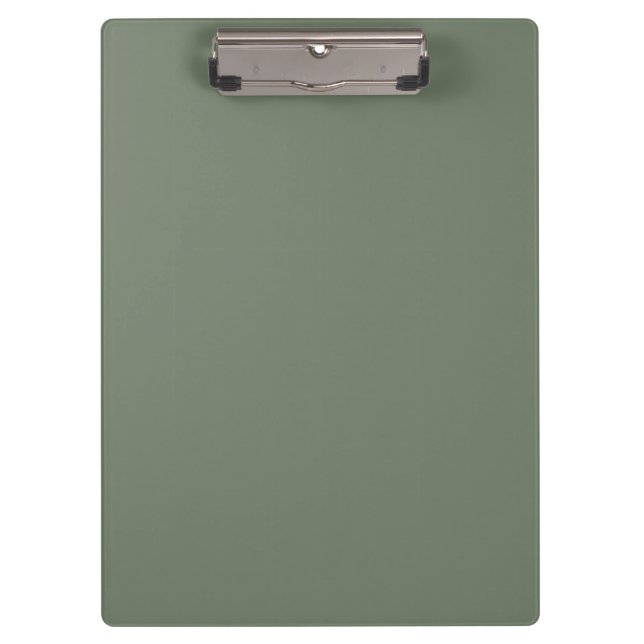 Trend Color - Muted Green Gray Clipboard (Front)