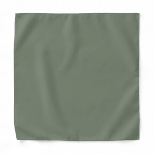 Trend Color Muted Greenish Gray Bandana