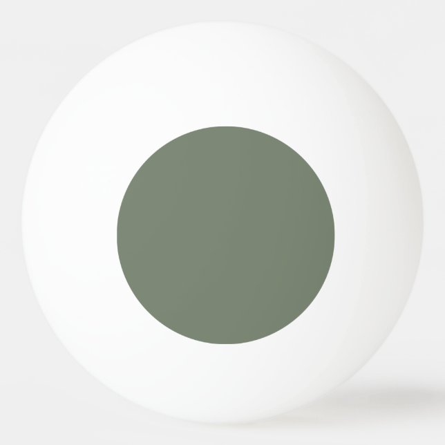 Trend Color Muted Greenish Gray Ping Pong Ball (Front)