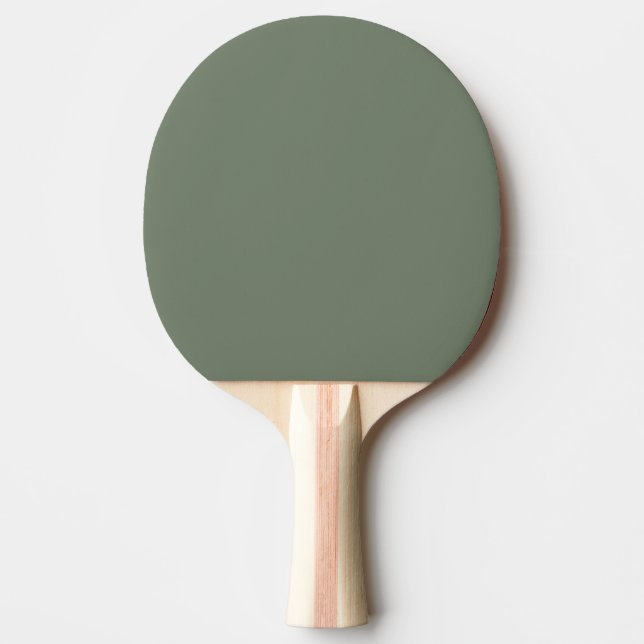 Trend Color Muted Greenish Gray Ping Pong Paddle (Front)