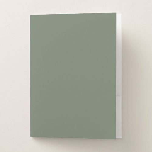 Trend Color _ Muted Greenish Gray _ Pocket Folder