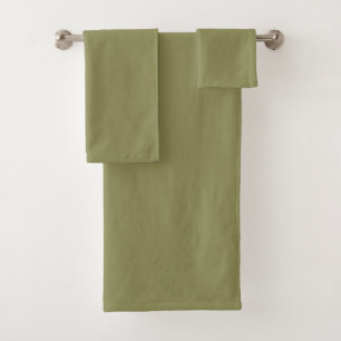 Trend Color - Olive Green Bath Towel Set
